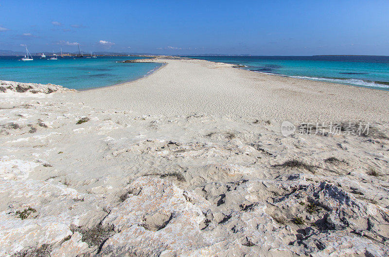 海滩Ses Illetas, Formentera，西班牙